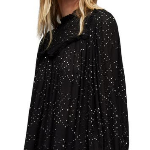 NWT All Saints Perrie Sparkle Top - Picture 5 of 5